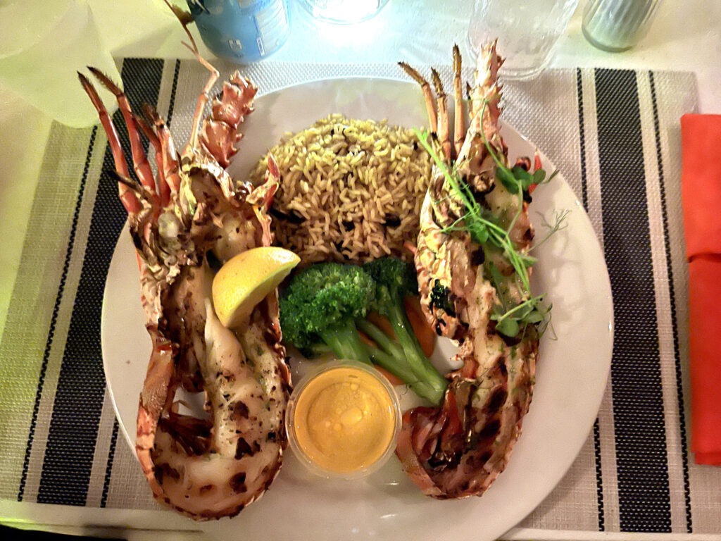 Anegada Lobster for Dinner on the Beach, BVI