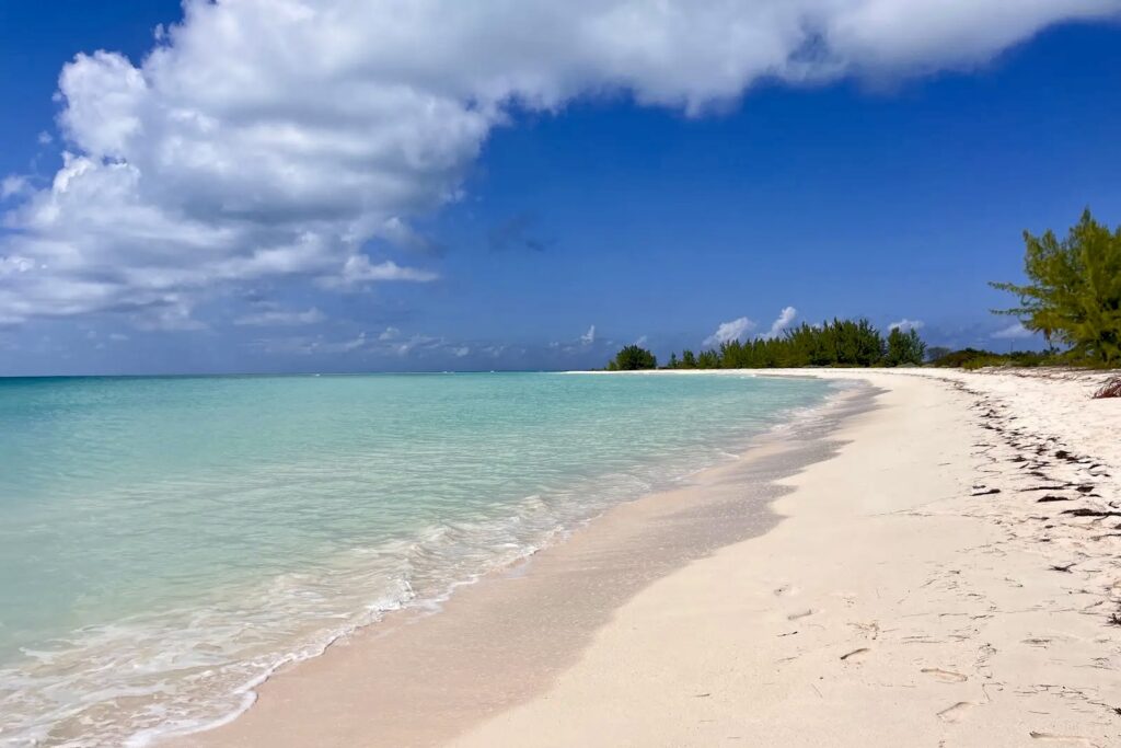 Empty beach of Pomato Point, Anegada Island, BVI