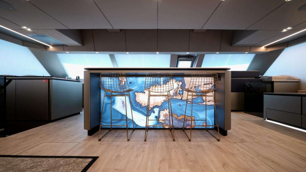 Bar onboard Catamaran NAUTI NICKEL