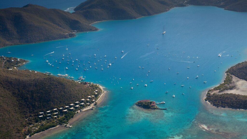 The North Sound in the British Virgin Islands
