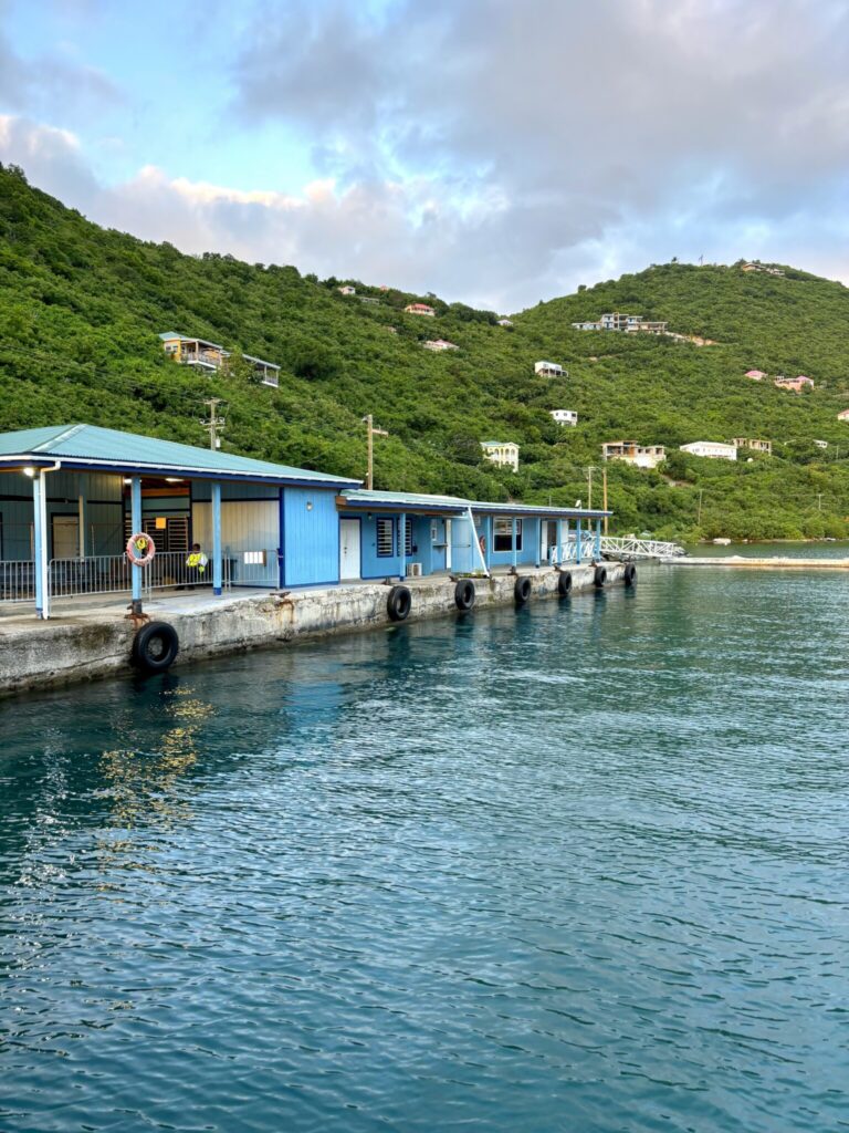 Customs Dock and Ferry Terminal in West End, Tortola