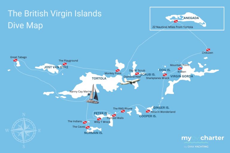 DMA Yachting's Dive Map of the British Virgin Islands