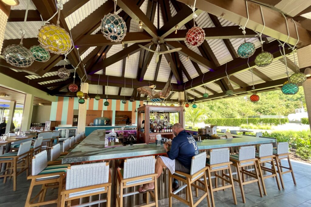 Bar at Peter Island resort, BVI