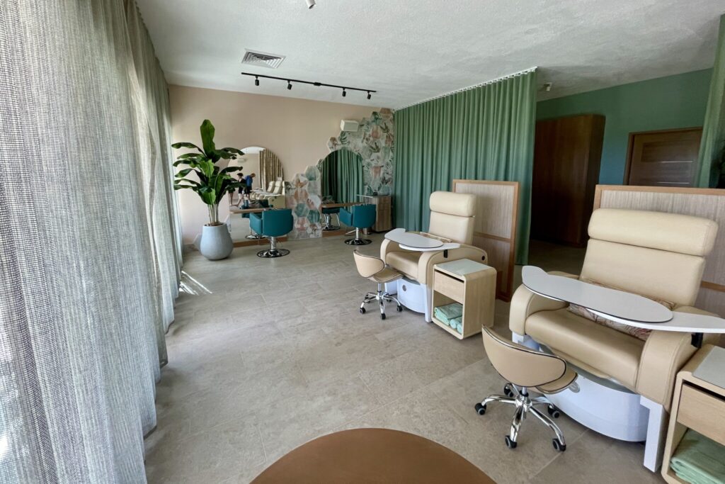 Beauty salon at Peter Island Resort, BVI