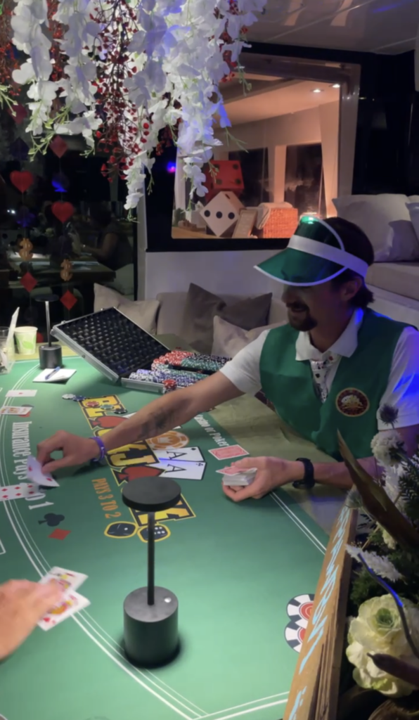 Casino night on board catamaran DO MORE in the BVI
