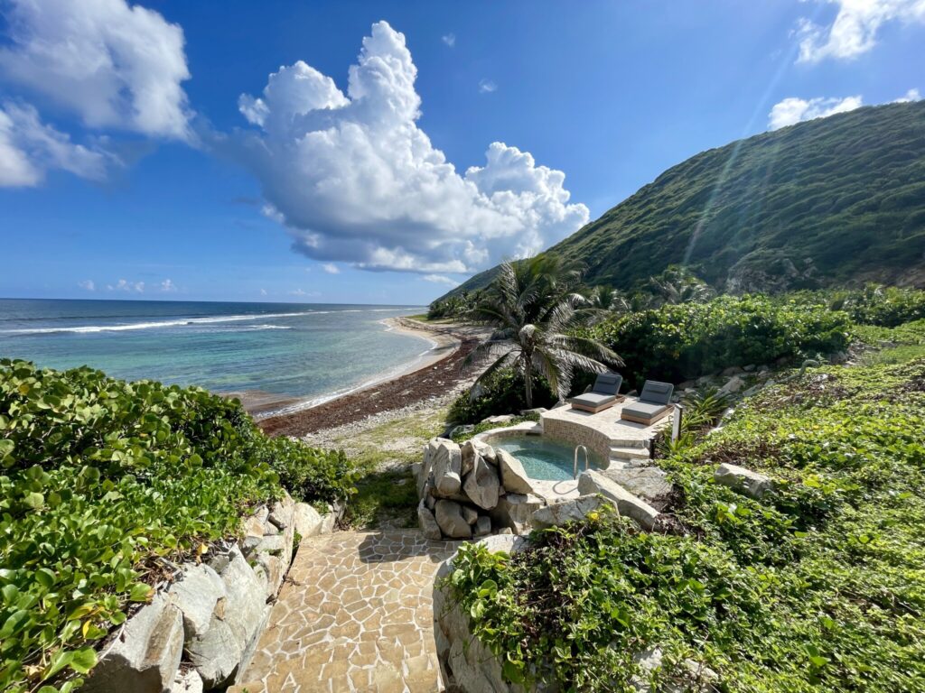 Secluded spa on the beach at Peter Resort