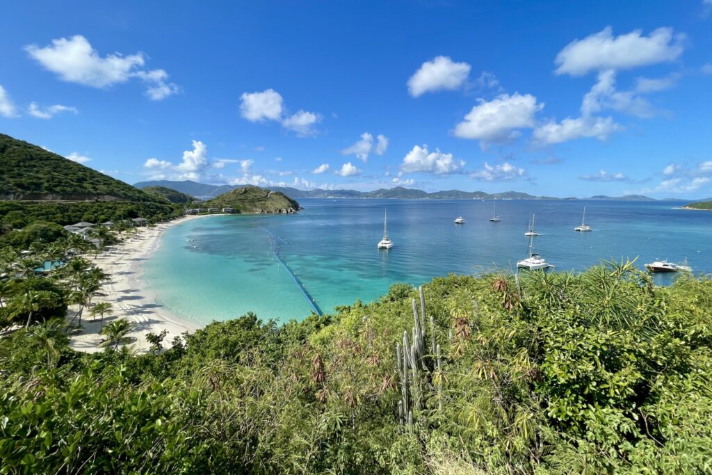 View over Deadman's Bay at Peter Island Resort