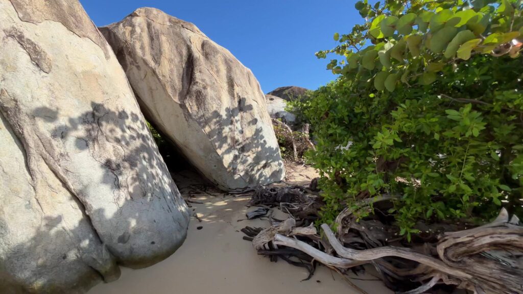 The boulder trail at The Baths, Virgin Gorda