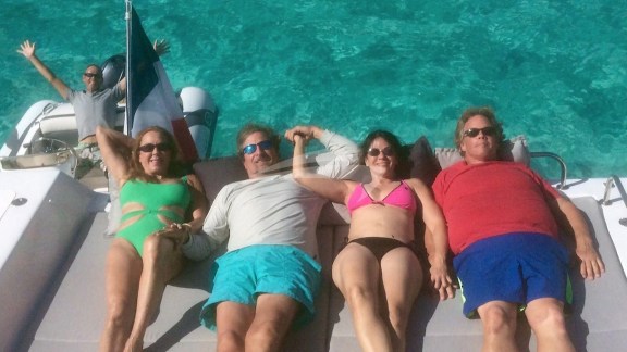 Altesse's custom-built "champagne lounging deck"