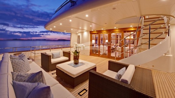 Aft Deck at Sunset