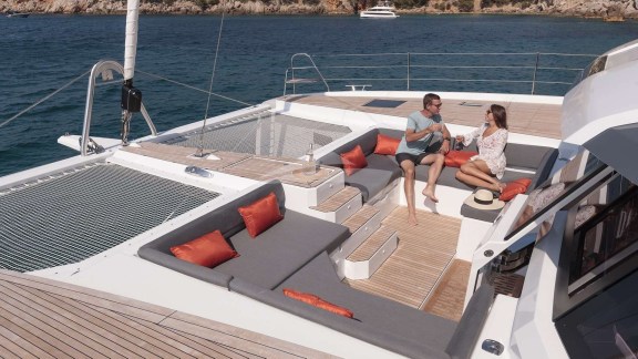 Roomy forward cockpit - Stock Photo