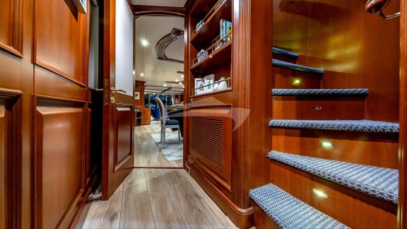 Stairwell to sky lounge