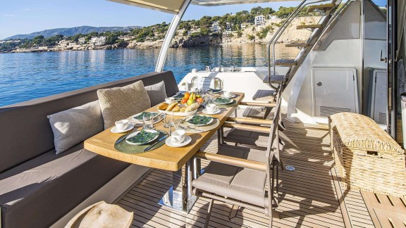 Aft Deck Dining Area