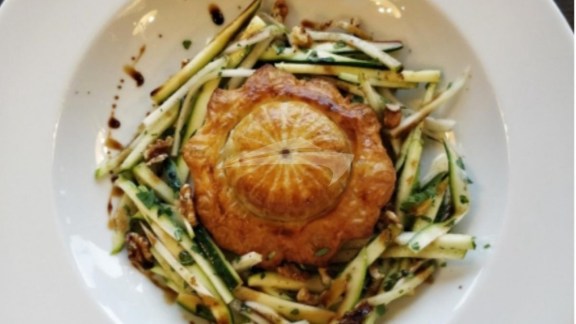 Goats Cheese Pithivier, Apple and Fennel Salad, Balsamic Glaze (Day 2)
