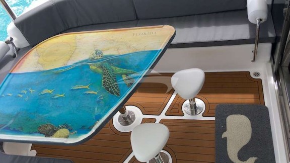 Beautiful cockpit table