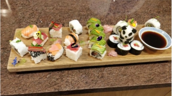 Homemade Sushi, Wasabi Mayo (Day 4)