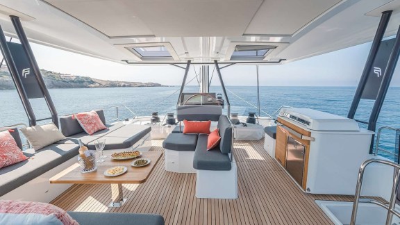 Remarkable living space on the sky lounge - Stock Photo