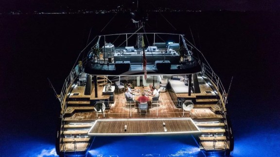 View of Aft at Night
