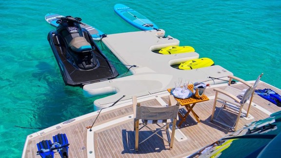 Swim Platform and Water Toys