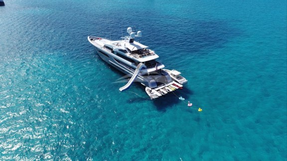 At anchor with toys out