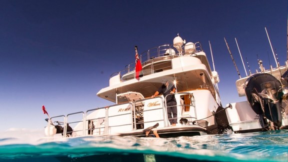 Aft and swim platform