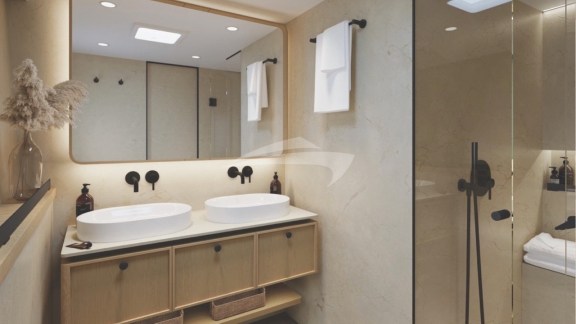 Master bathroom render image