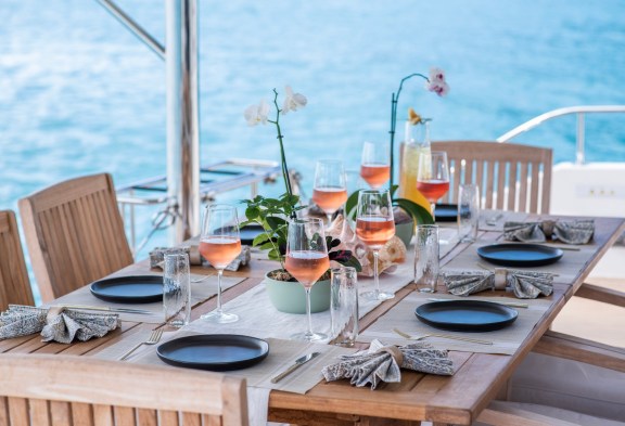 EMYSA Aft Deck Dining