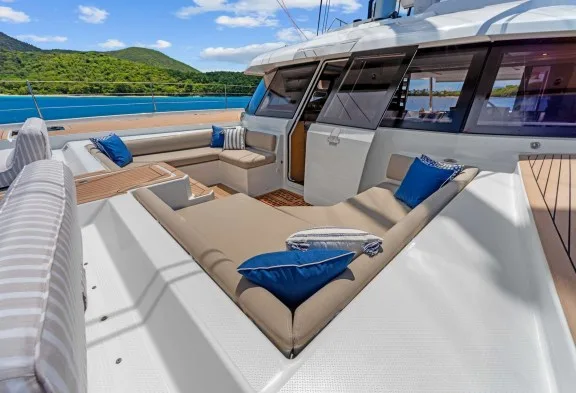 HOURGLASS Fore Deck Lounging