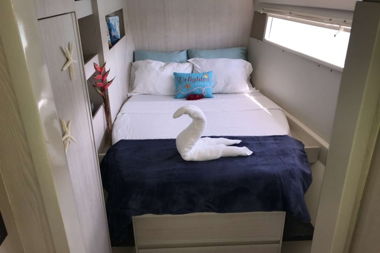 SOMEWHERE HOT Guest Queen Cabin Portside Aft