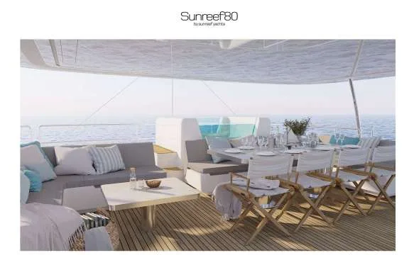 Sailing Catamaran OHANA Flybridge (shipyard Rendering)