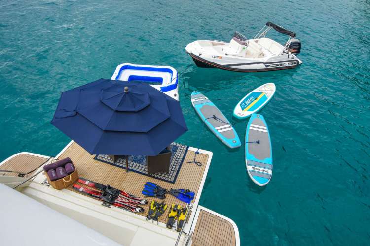 Swim platform and water toys