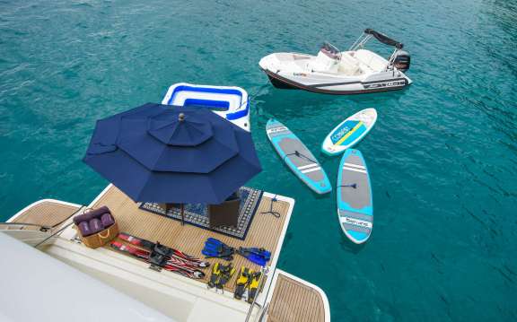 Swim platform and water toys