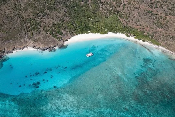 Secluded Anchorage in the British Virgin Islands