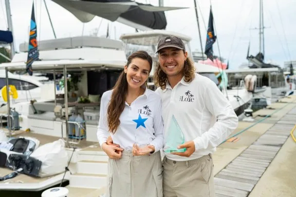 Catamaran One Love Crew Christian and Laura