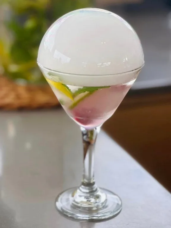 Catamaran Olivia Charles: Emma Clark's Designer Water which won 1st Place in the BEST DESIGNER WATER Competition at the BVI Yacht Show 2024