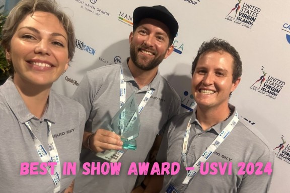 Catamaran Liquid Sky Crew with the 'BEST IN SHOW' Award