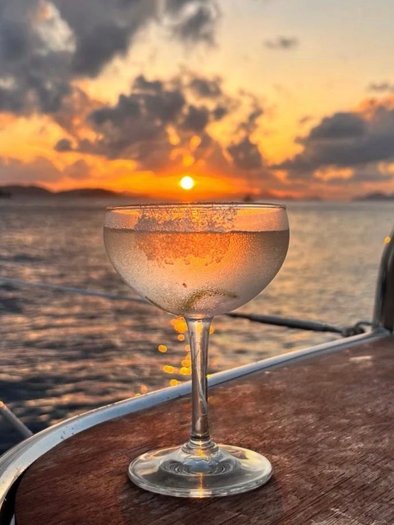 Natia's latest cocktail! A lychee and sake martini.