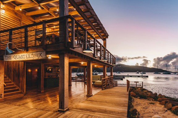 The Quarterdeck at the Bitter End Yacht Club