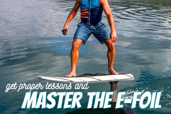 Master the efoil with lessons onboard Justified Horizons