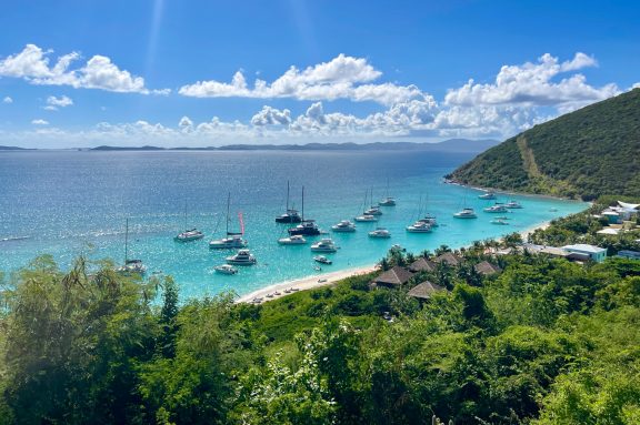 View over White Bay on Jost Van Dyke