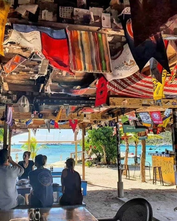 Foxy's bar at Jost Van Dyke, BVI