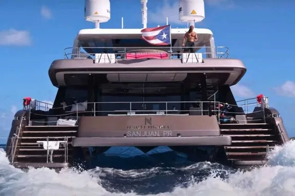 80-foot BVI power catamaran charter, NAUTI NICKEL with 39'4-foot beam.
