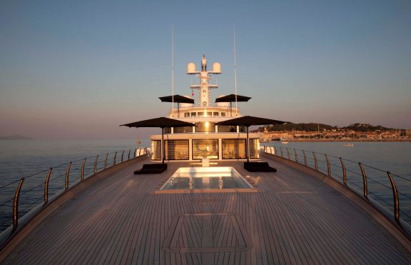 Fore Deck Aboard Yacht AIR in the Mediterranean