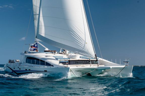 Blue Gryphon Catamaran Sailing