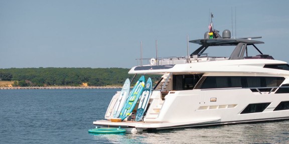 DATE NIGHT Luxury Yacht Charter Ferretti 920 Water Toys