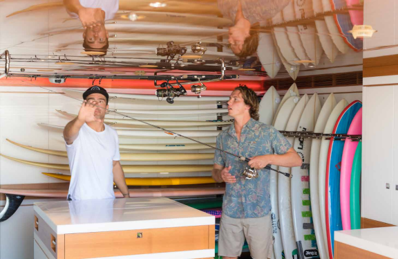 Boards And Fishing Gear Storage