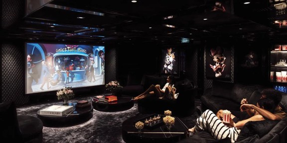 EMIR Luxury Cruisser Charter Golden Yachts 82M Conversions Cinema