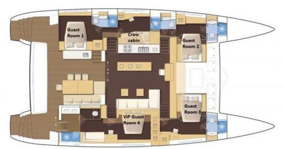 Catamaran ENIGMA - Layout