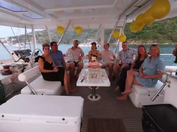 Foredeck tramps and beanbag chairs