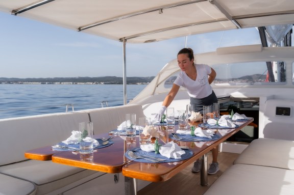 Cockpit With Crew Serving